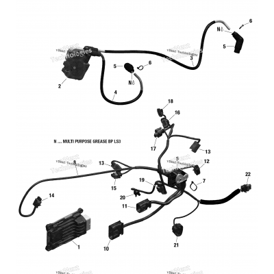 Rotax - Engine Harness And Electronic Module - 850 Efi - North Edition Only