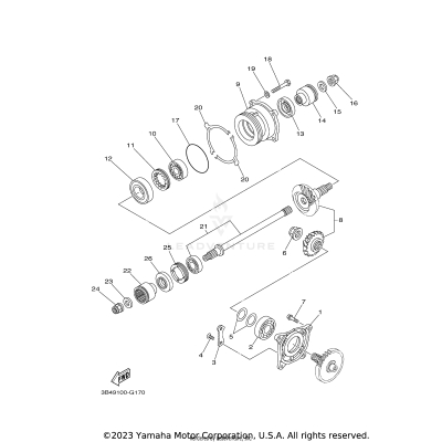 MIDDLE DRIVE GEAR