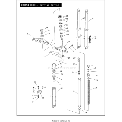 FRONT FORK - FXST/I & FXSTB/I