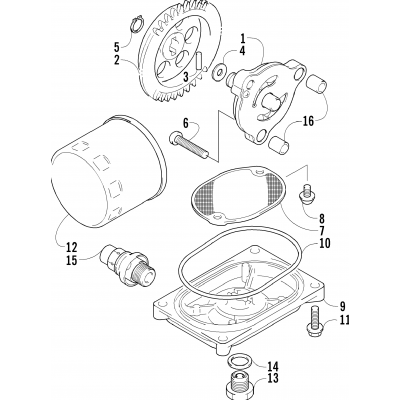 OIL FILTER/PUMP ASSEMBLY