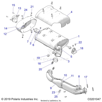 ENGINE, EXHAUST - A20SGE95AK (C0201047)