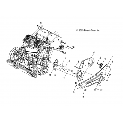 Engine Mounting Lh S06pk7/Pl7/Pm7/Pl8/Pm8/Pn8/Pr8 All Options