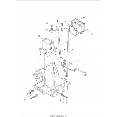 BRAKE LINES & MODULE, REAR - ABS