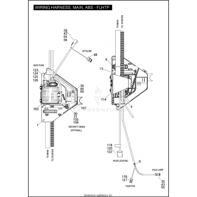 WIRING HARNESS, MAIN, ABS - FLHTP (4 OF 5)