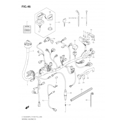 WIRING HARNESS (LT-A500XP L1 E28)