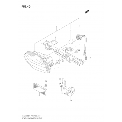 REAR COMBINATION LAMP (LT-A400FZ L1 E28)