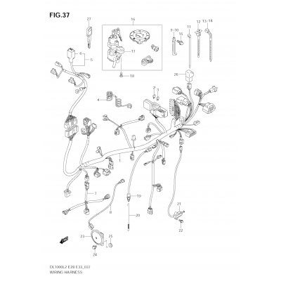 WIRING HARNESS (DL1000 L2 E33)