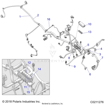 ELECTRICAL, MAIN WIRE HARNESS - A20SEE50A1/A5/CA1/CA5 (C0211276)