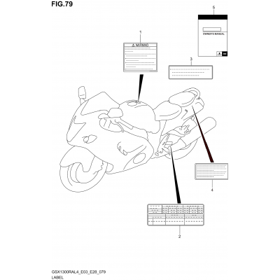 LABEL (GSX1300RAL4 E03)