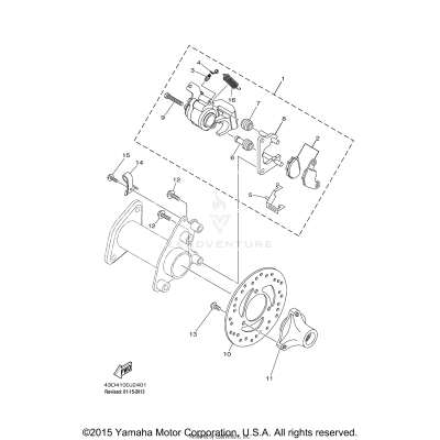 REAR BRAKE CALIPER