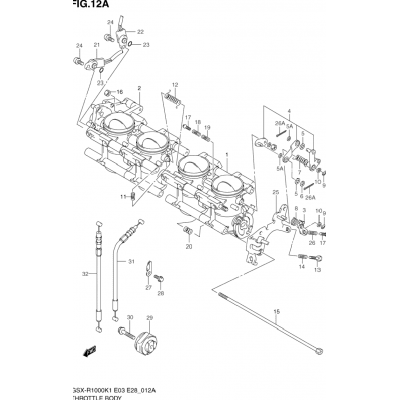 THROTTLE BODY (MODEL K2)