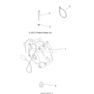 DRIVE TRAIN, FRONT GEARCASE MOUNTING - A20SEE50A1/A5/CA1/CA5 (49ATVGEARCASEMTG13SP500F)