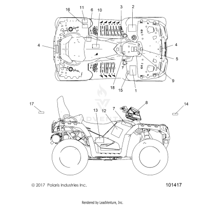 BODY, DECALS - A19SYS95CH (101417)
