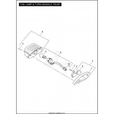 TAIL LAMP & TURN SIGNALS, REAR