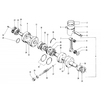 PISTON AND CRANKSHAFT