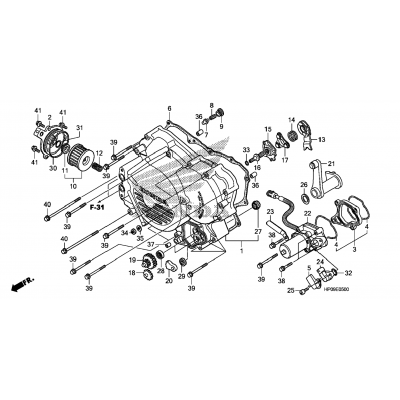 FRONT CRANKCASE COVER (TRX500FE/FPE)