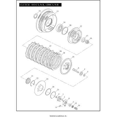 CLUTCH - 883/C/L/N/R, 1200C/L/N/R