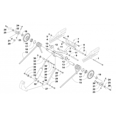 REAR SUSPENSION REAR ARM ASSEMBLY