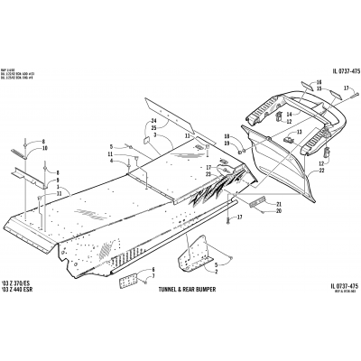 TUNNEL AND REAR BUMPER