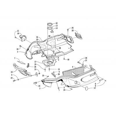 BELLY PAN AND FRONT BUMPER ASSEMBLY