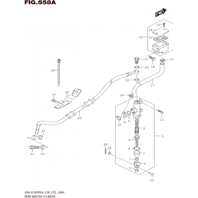 REAR MASTER CYLINDER (GSX-S1000FL6 E33)