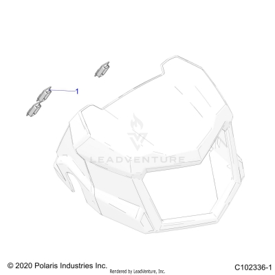 BODY, HEADLIGHT POD, PLUGS - A25SWE57AL (C102336-1)