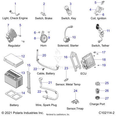 ELECTRICAL, COMPONENTS - A25HBA07B5/B7 (C102114-2)
