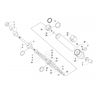 REAR SUSPENSION REAR ARM SHOCK ABSORBER