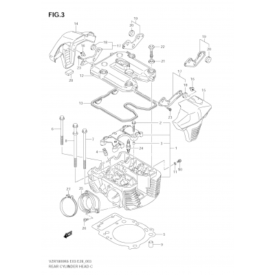 REAR CYLINDER HEAD