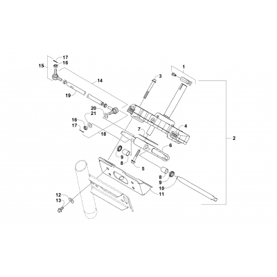 RACK AND PINION ASSEMBLY (SER. # 309157 AND ABOVE)