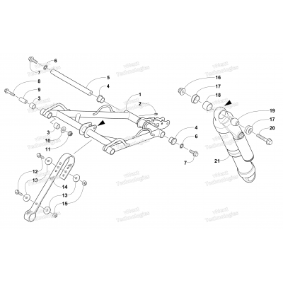 REAR SUSPENSION FRONT ARM ASSEMBLY