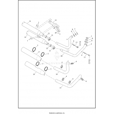 EXHAUST SYSTEM - FLFB, FLFBS, FLFBSANV