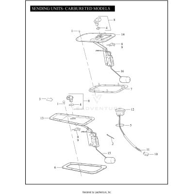 SENDING UNITS - CARBURETED MODELS