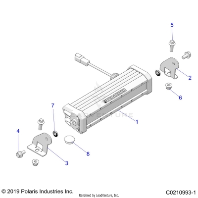 ELECTRICAL, LIGHTBAR - A25SGE95AT (C0210993-1)
