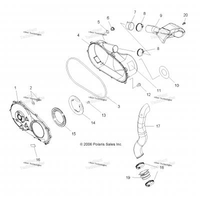 Clutch, Cover & Ducting