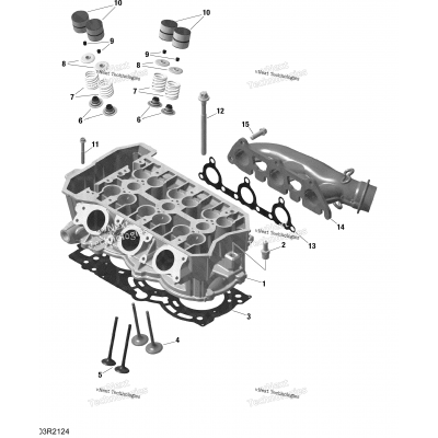 Rotax - Cylinder Head And Exhaust Manifold