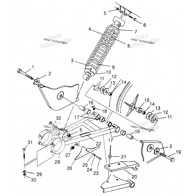 Swing Arm/Shock Mounting W968540