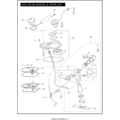 FUEL PUMP, SENDER, & TOP PLATE