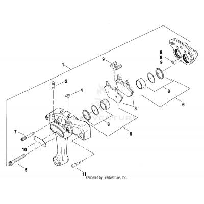 REAR BRAKE CALIPER