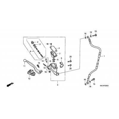 FRONT BRAKE MASTER CYLINDER