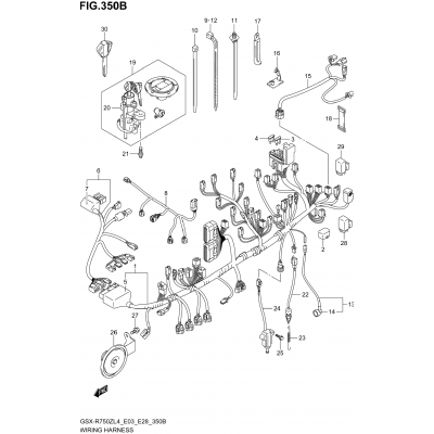 WIRING HARNESS (GSX-R750ZL4 E28)