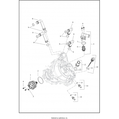 COOLANT PUMP AND THERMOSTAT