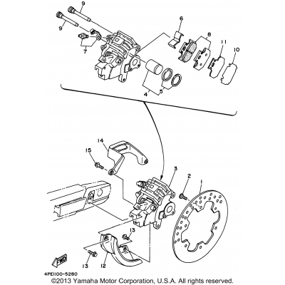 Rear Brake Caliper