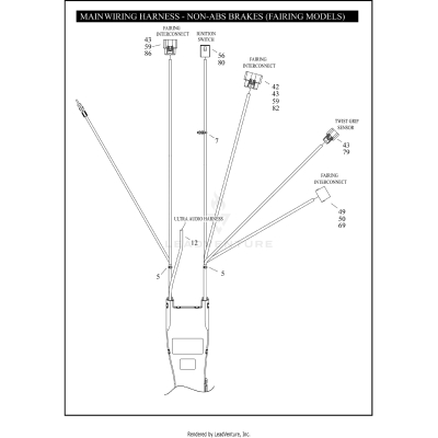 MAIN WIRING HARNESS - NON-ABS BRAKES (FAIRING MODELS)