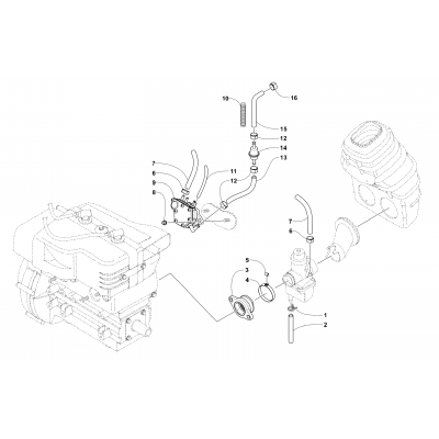 CARBURETOR AND FUEL PUMP ASSEMBLY