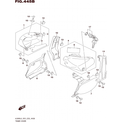 FRAME COVER (VL800L6 E28)