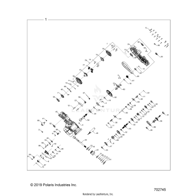 DRIVE TRAIN, MAIN GEARCASE - A20SDE57P5 [702745]