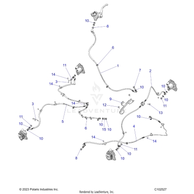 BRAKES, BRAKE LINES - A25SWE57AL (C102527)