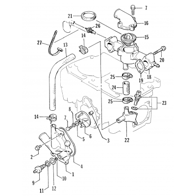 WATER PUMP/WATER MANIFOLD