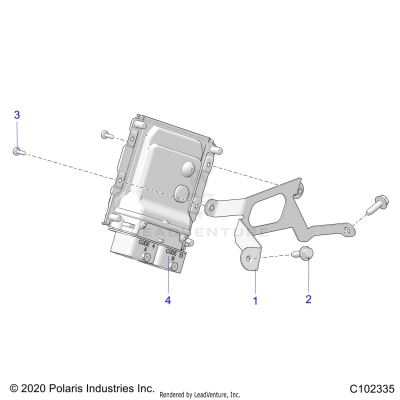 ELECTRICAL, ECU MOUNTING - A25SLE95CF/FF/EF (C102335)